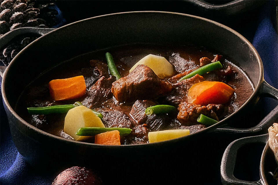 ヒルトン横浜の牛肉の赤ワイン煮