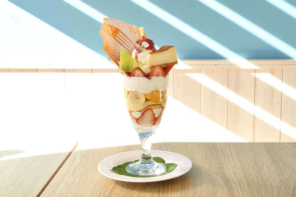 箱根スイーツコレクション2025のラッキィズ・カフェ「ドリパ～Dream Parfait～」（1,760円）