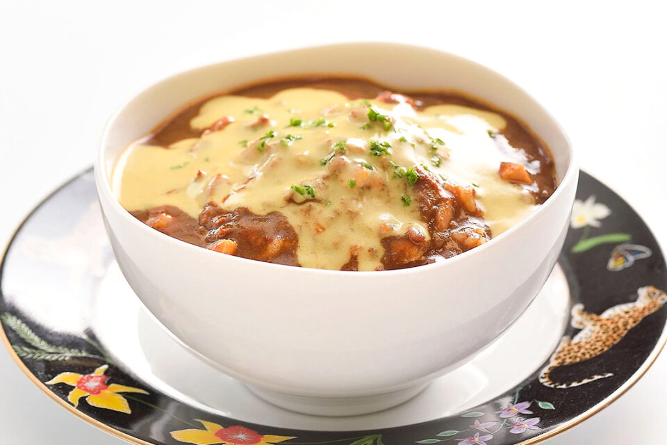 霧笛楼チキンカレー雑炊風